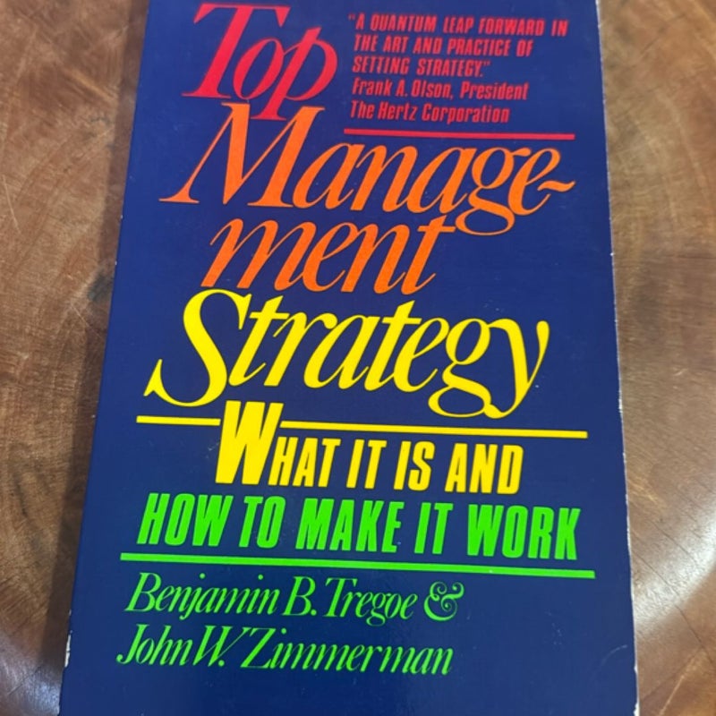 Top Management Strategy