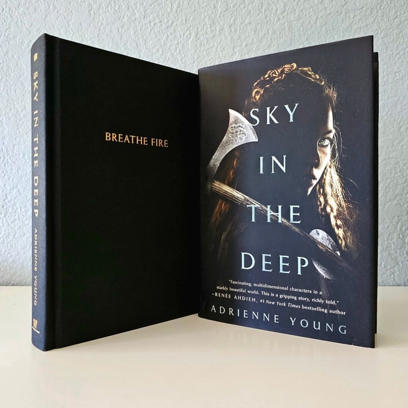 Owlcrate Sky in The Deep SIGNED by Adrienne Young FIRST Edition