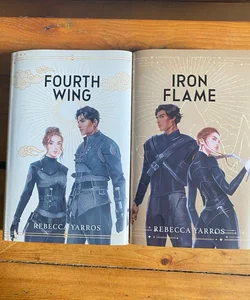 Fourth Wing and Iron Flame Fairyloot Special Edition Hardbacks with Sprayed Edges and Artwork