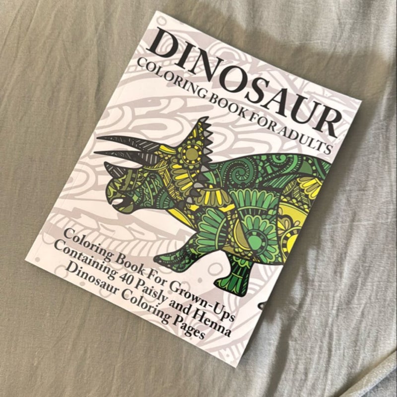 Dinosaur Coloring Book for Adults