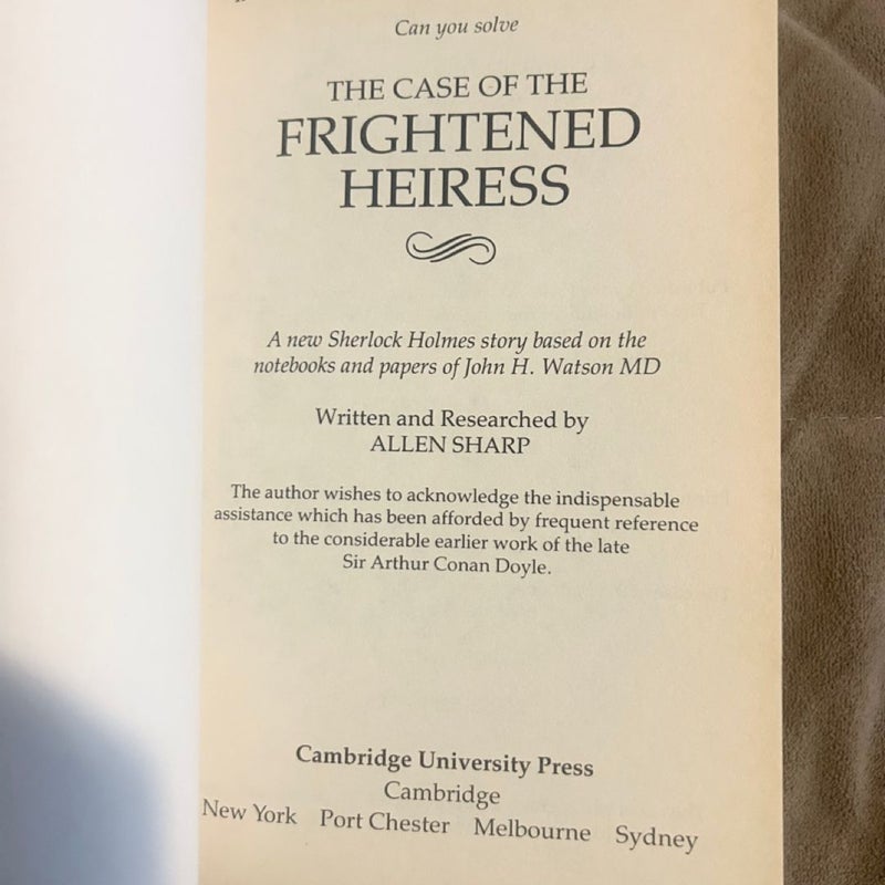 The Case of the Frightened Heiress  4114