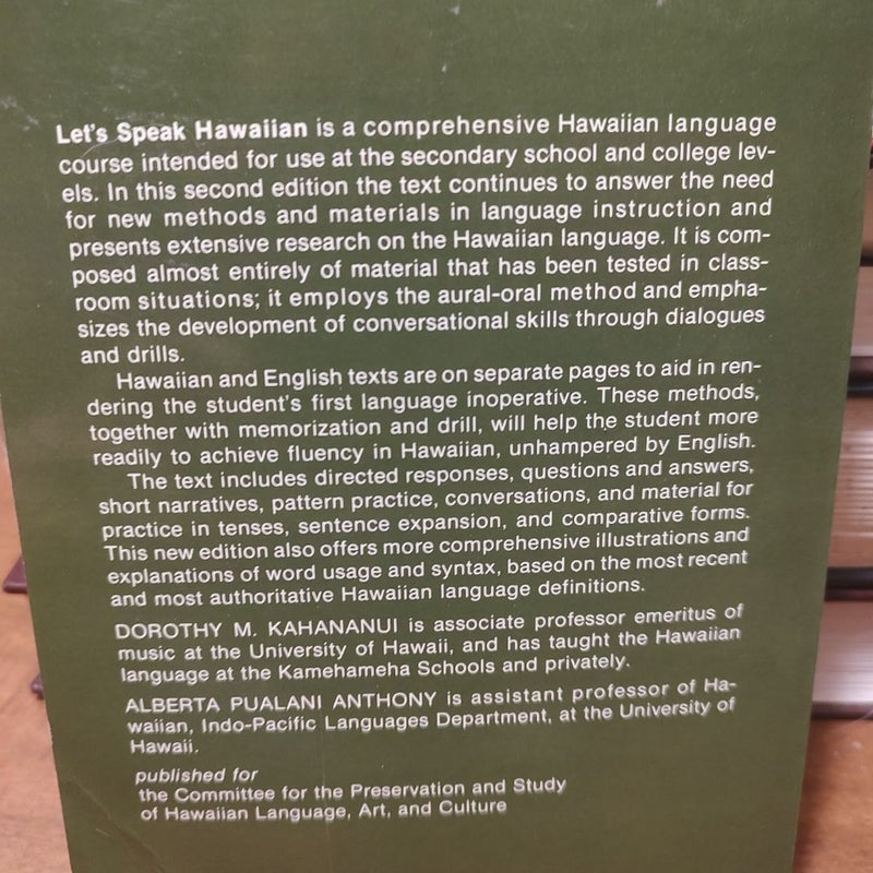 Let's Speak Hawaiian--E Kama'ilio Hawai'i Kakou