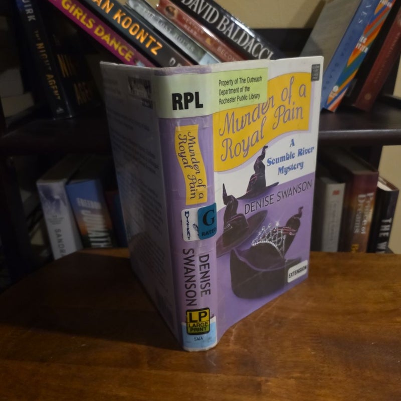 LARGE PRINT Murder of a Royal Pain, Scumble River 11 of 19 (EX-LIBRARY)