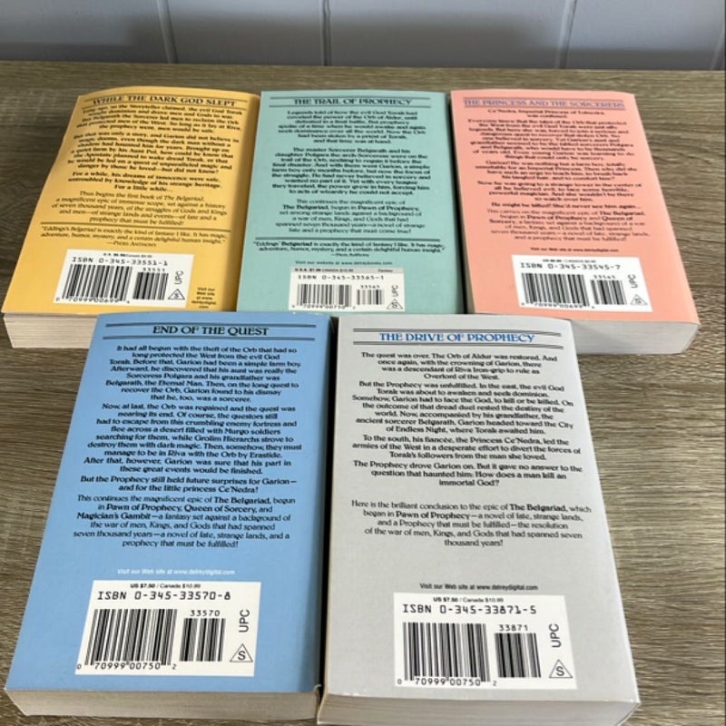 Pawn of Prophecy books 1-5 full set 