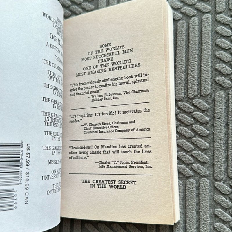 Buy El Secreto As Grande Del Undo/ The Greatest Secret Of All Book