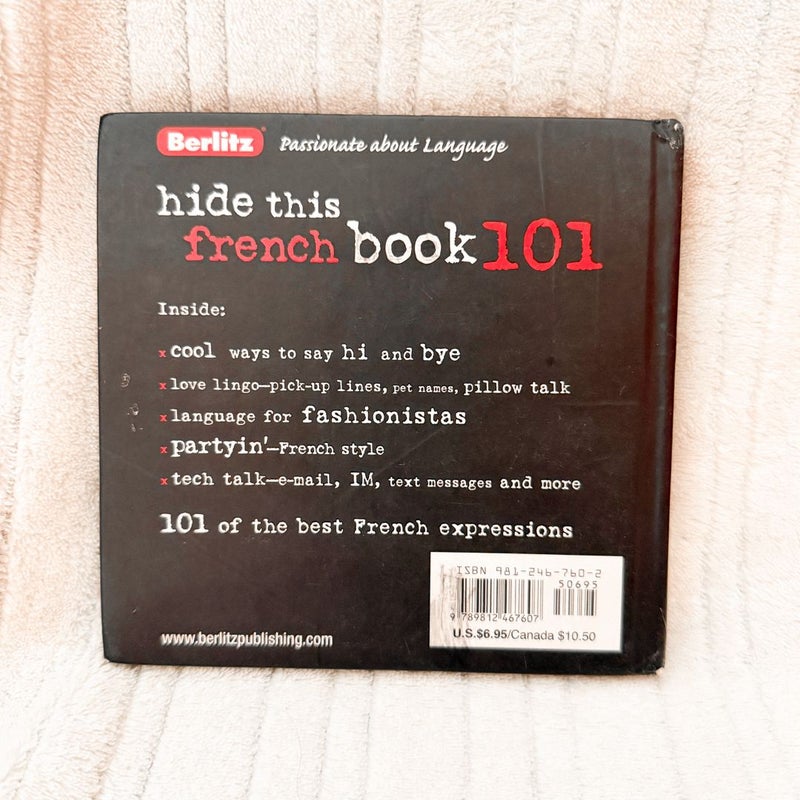 Hide This French Book 101