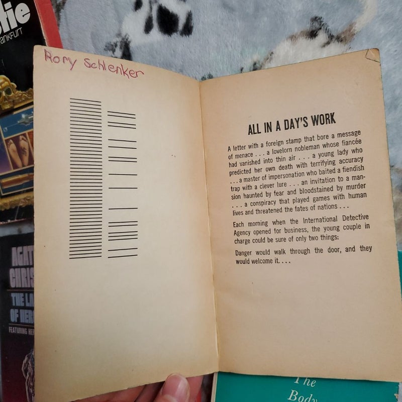 The Body in the Library, Partners in Crime, Passenger to Frankfurt, Nemesis, The Labors of Hercules (colored page edges bundle)