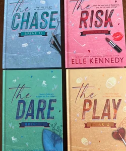 Cover to Cover Briar U Series signed elle kennedy the chase the play the dare 