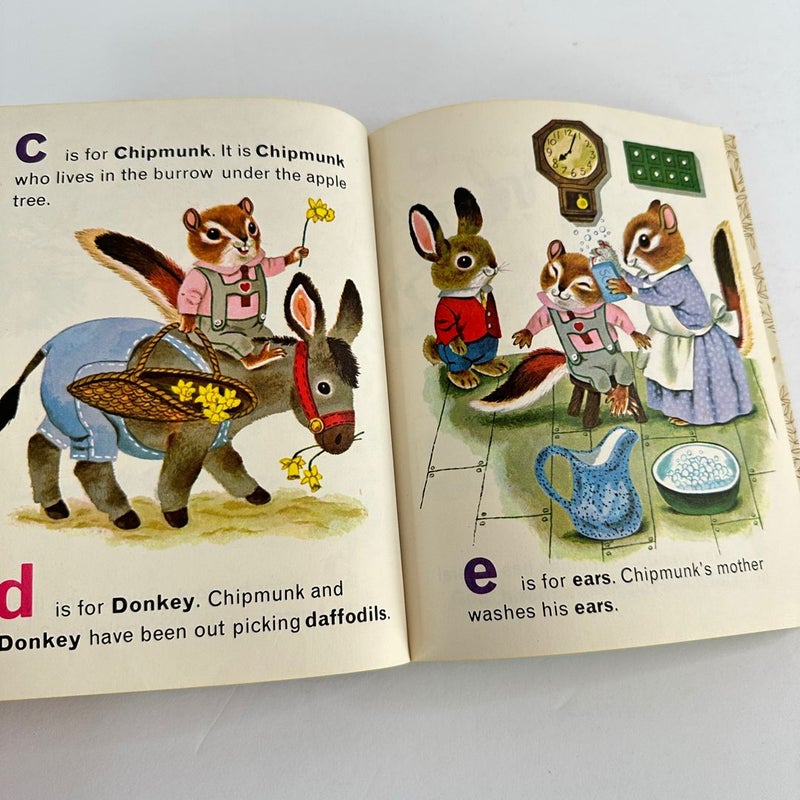 Richard Scarry’s Chipmunk’s ABC, Little Golden Book