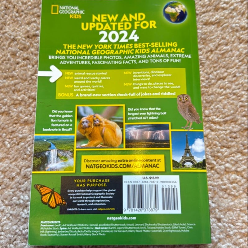 National Geographic Kids Almanac 2024 (US Edition)