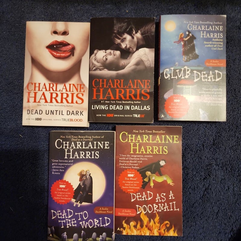 First 5 Books in Sookie astackhouse series by Charlaine Harris