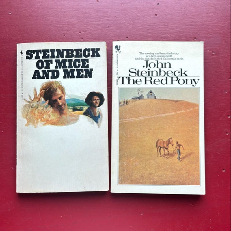 Two Bantam Steinbeck: Red Pony and Mice and Men