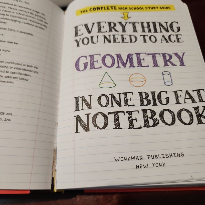 Everything You Need to Ace Geometry in One Big Fat Notebook