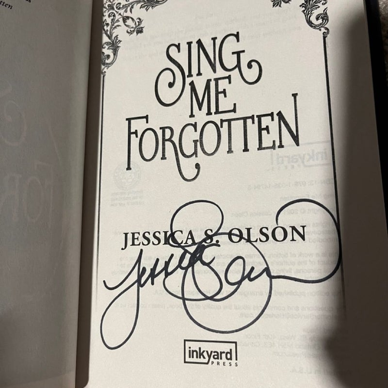 Sing me Forgotten, A Forgery of Roses BOTH SIGNED EDITIONS