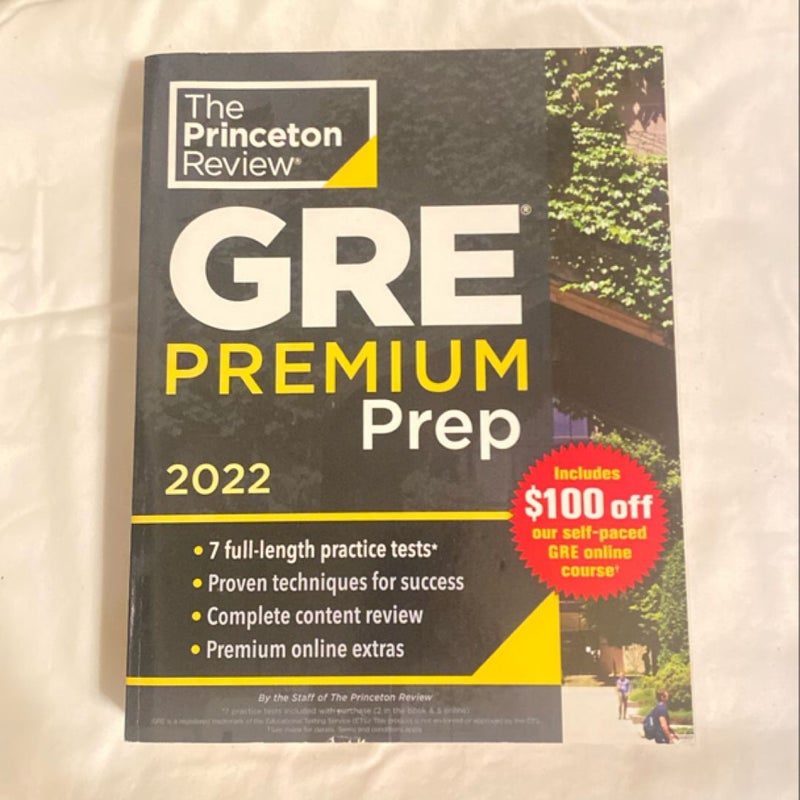 Princeton Review GRE Premium Prep 2022