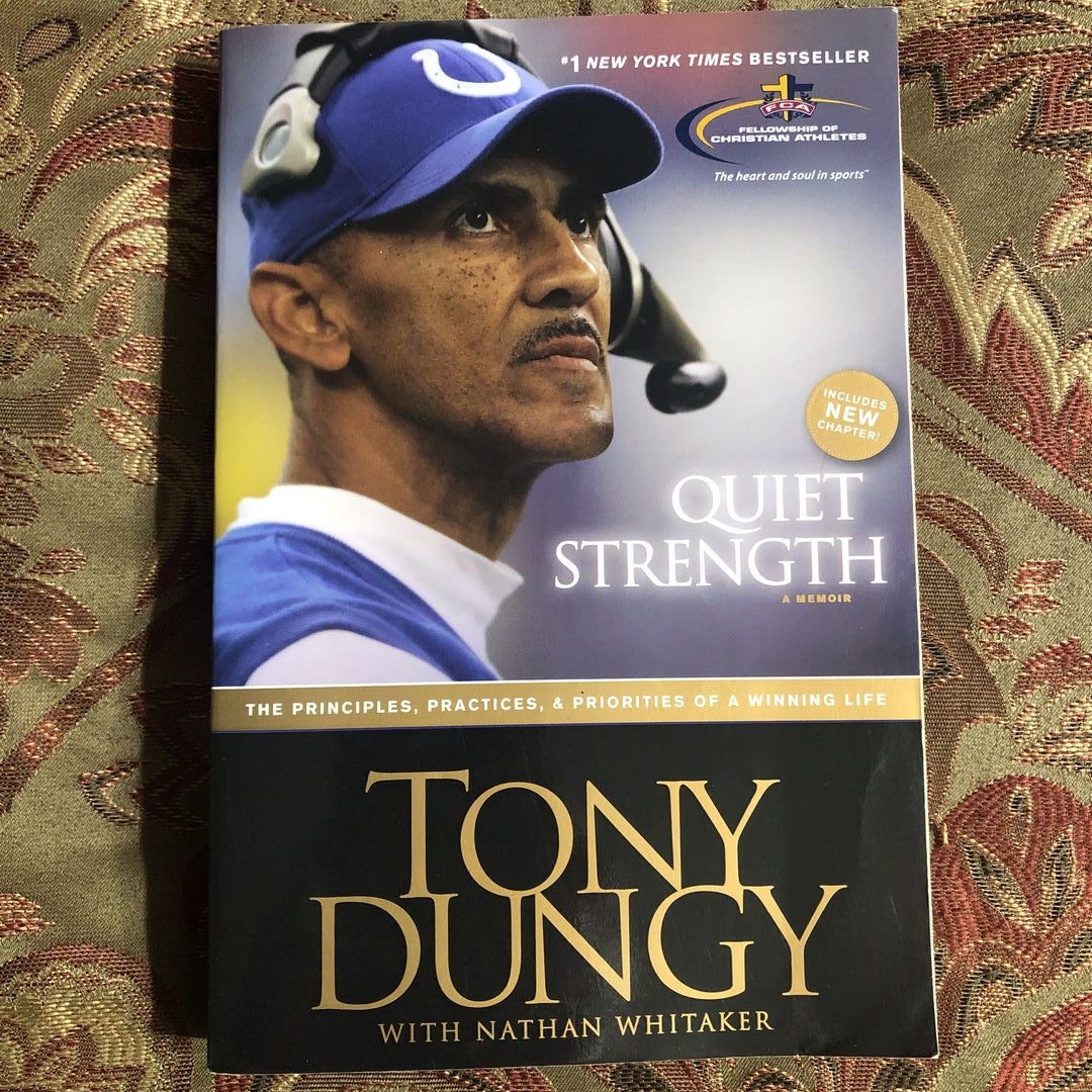 2 Volumes of Tony Dungy's Quiet Strength book by Whitaker Nathan