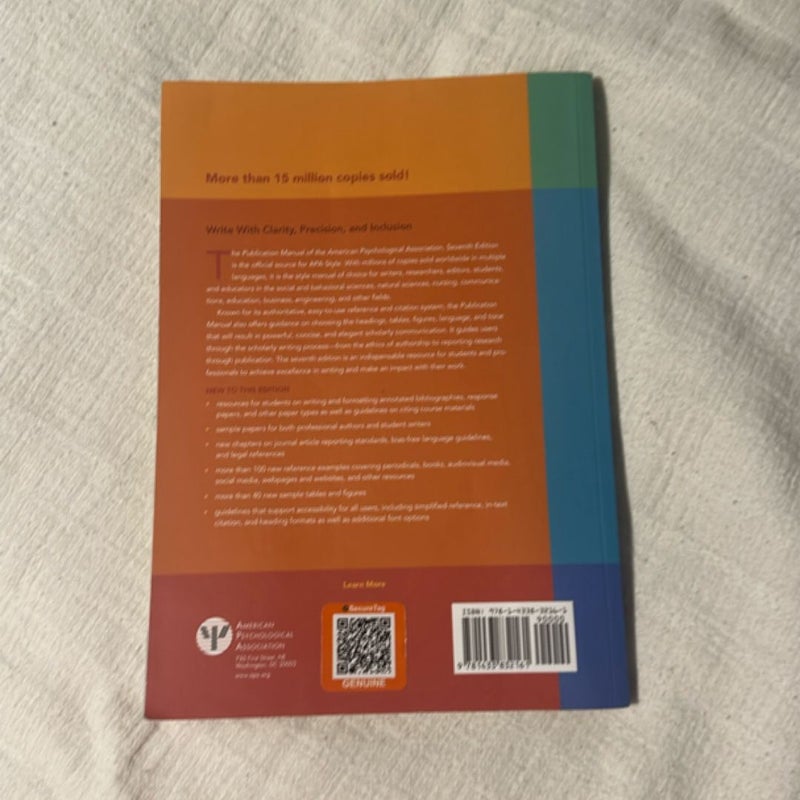 Publication Manual of the American Psychological Association