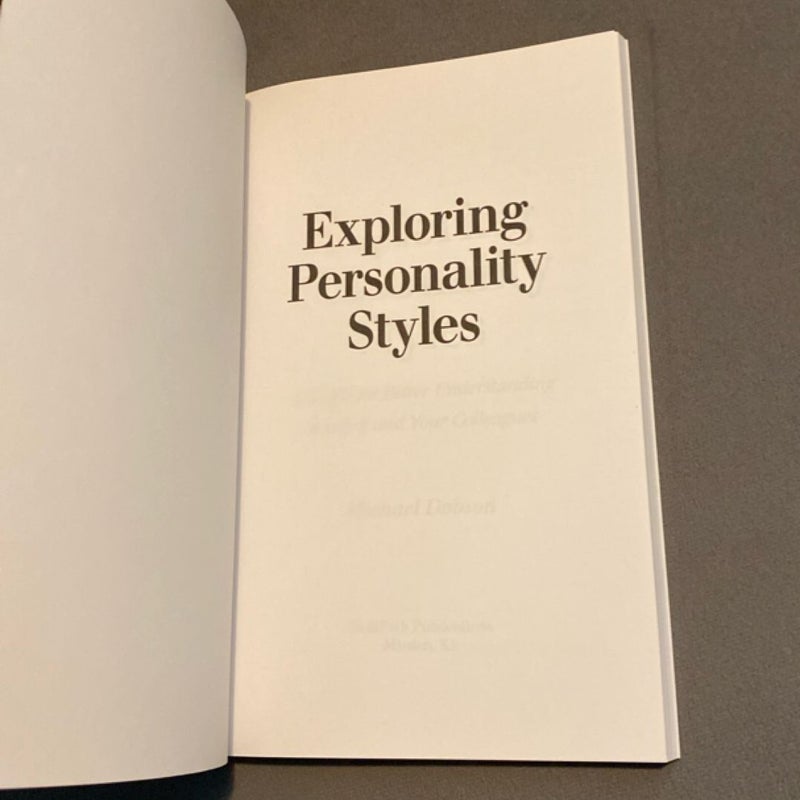 Exploring Personality Styles