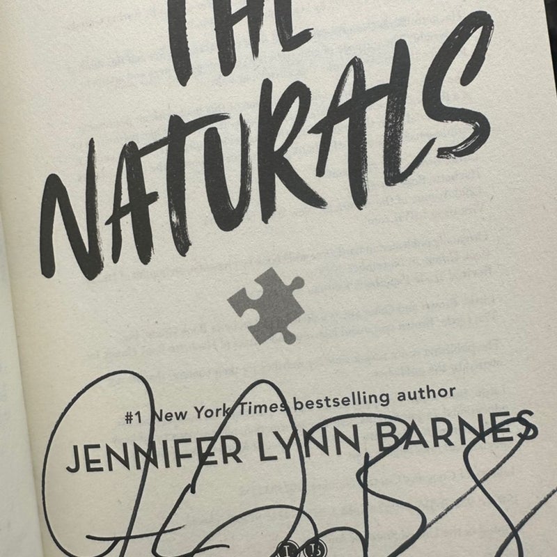 The Naturals Series Jennifer Lynn Barnes Signed