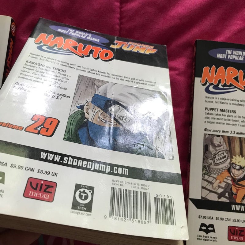 Naruto Volumes #26-#36