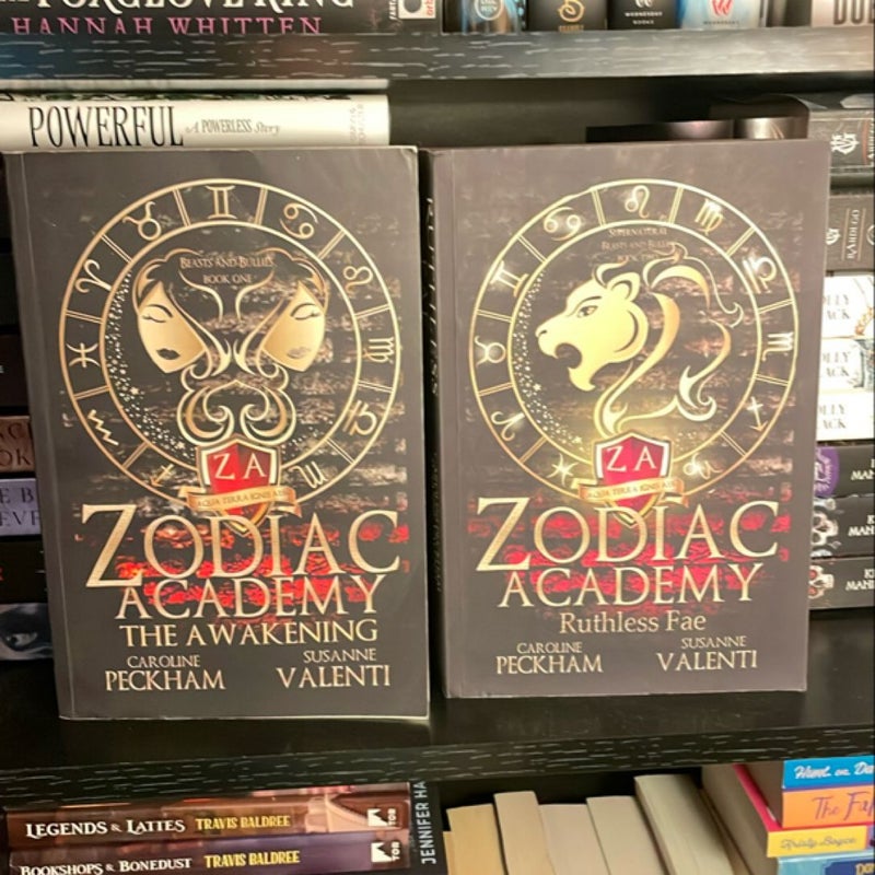 OOP Matte covers Zodiac Academy: The Awakening & Ruthless Fae