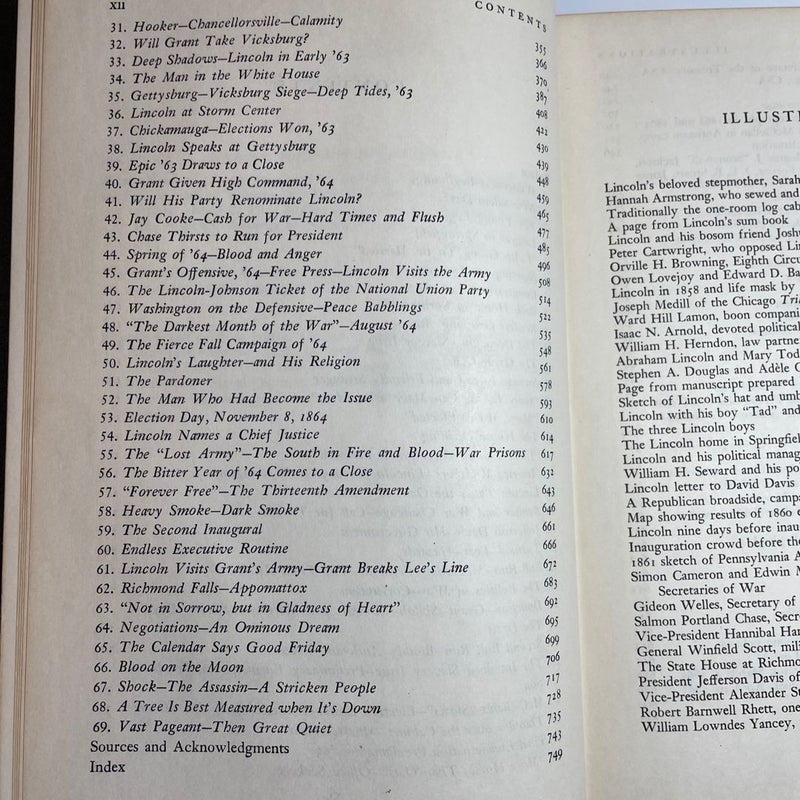 ABRAHAM LINCOLN THE PRAIRIE YEARS & THE WAR YEARS, CARL SANDBURG, 1 Vol. 1st Ed