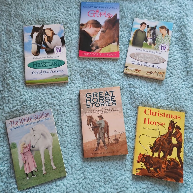 Assorted books horse book set of six