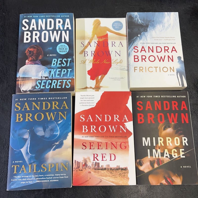 6 Sandra Brown Paperback bundle