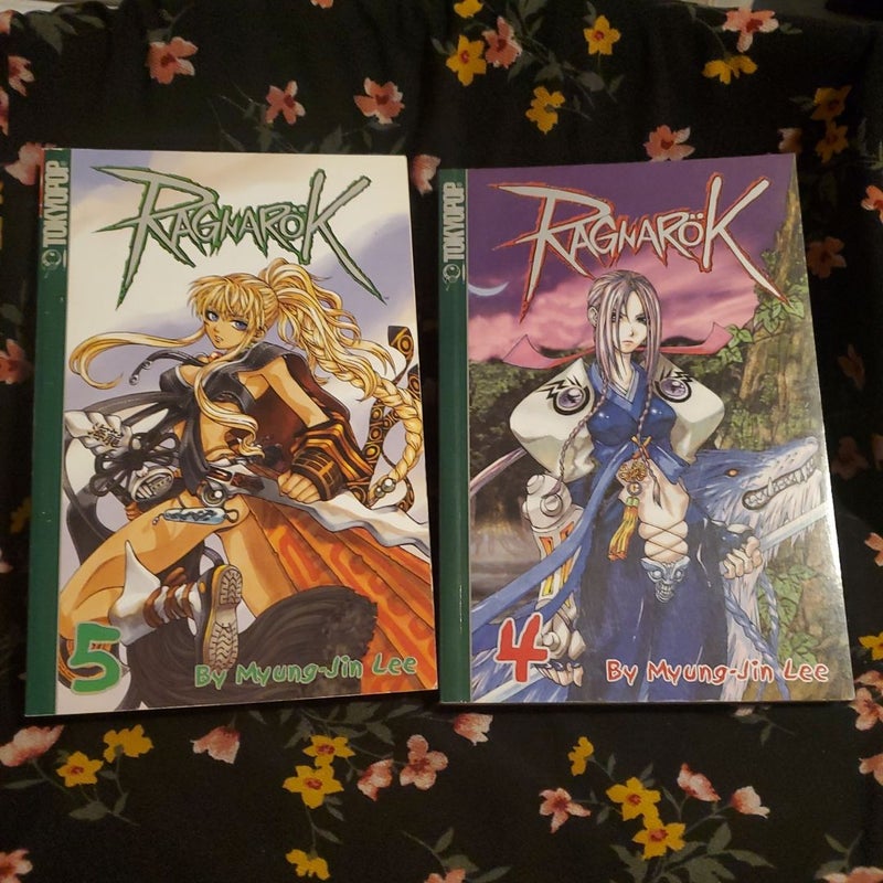 Ragnarok manga lot. Vol. 2,3,4,5,7,9,10