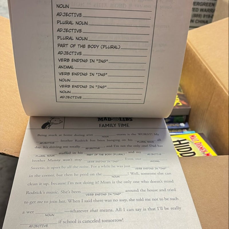 Diary of a Wimpy Kid Mad Libs