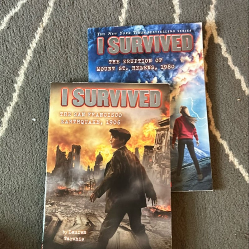 I Survived bundle - San Francisco Earthquake and Eruption of Mount St Helens