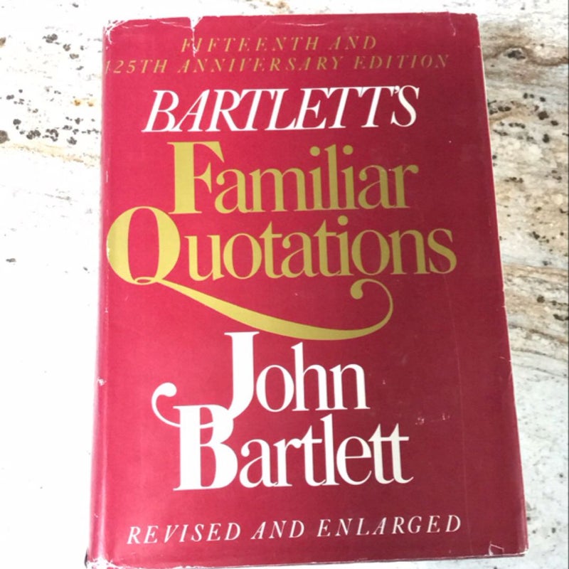 Bartlett's Familiar Quotations