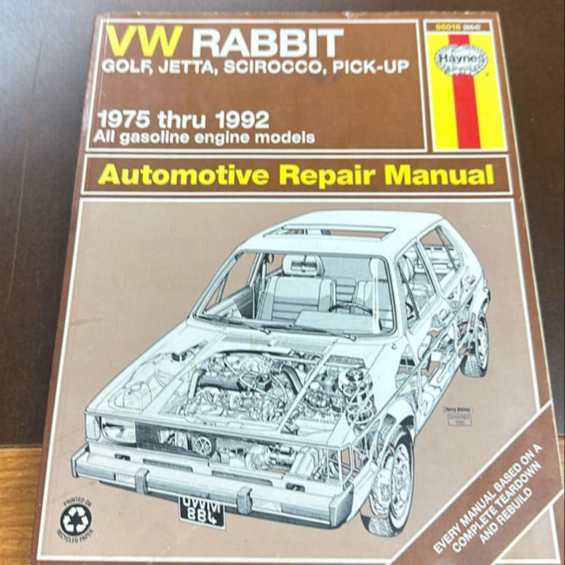 VW Rabbit, Jetta, Scirocco and Pickup, 1975-1992