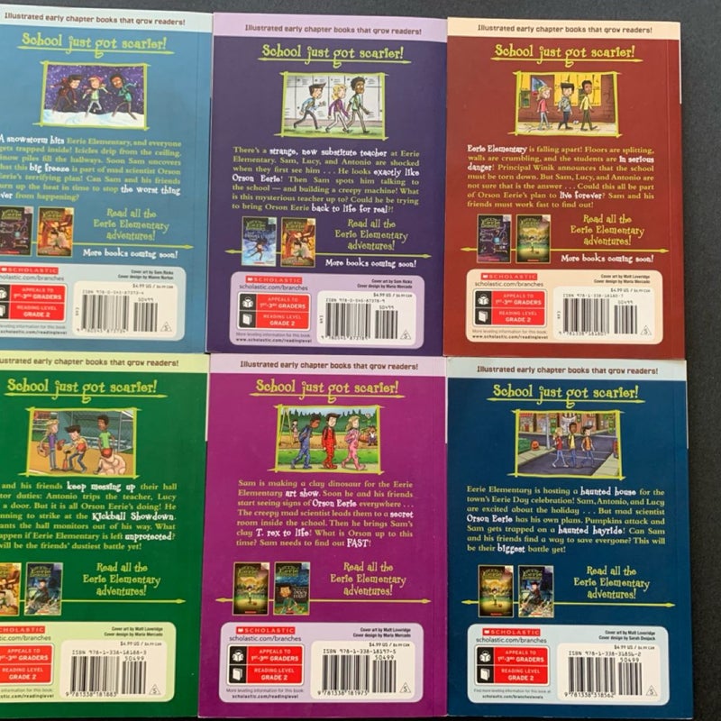 Eerie Elementary books 5-10 paperback lot 