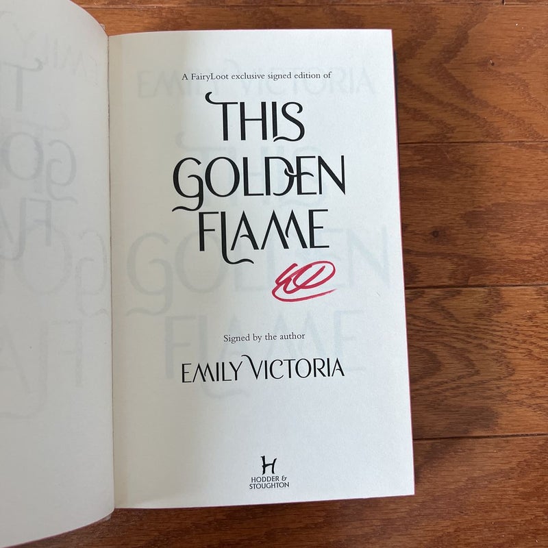 This Golden Flame (Fairyloot Exclusive Edition) + poster
