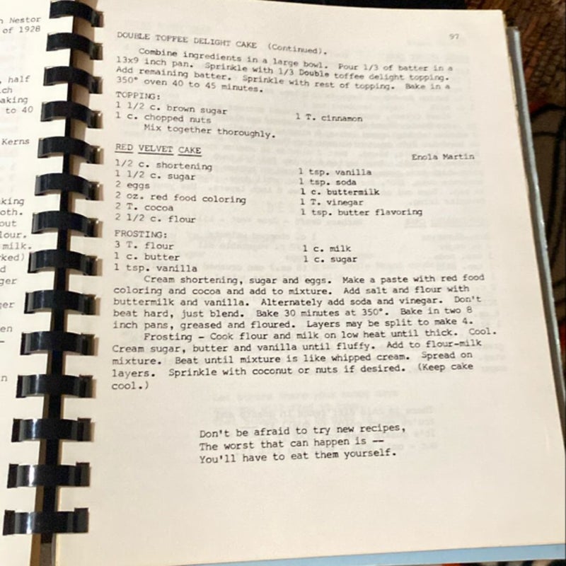 Roanoke community  cookbook 1979 
