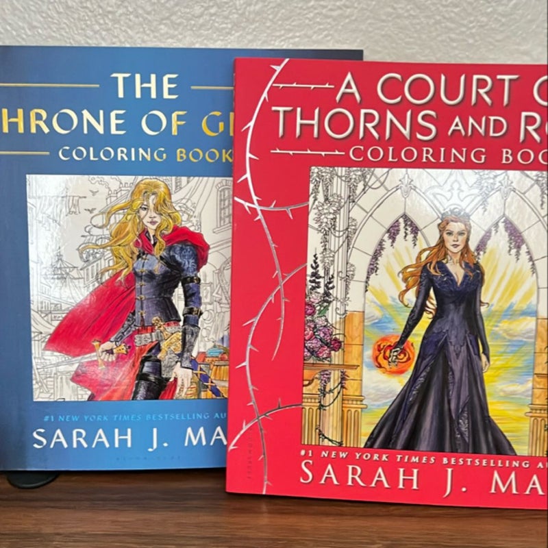 Throne of Glass & A Court of Thorns and Roses Coloring Books