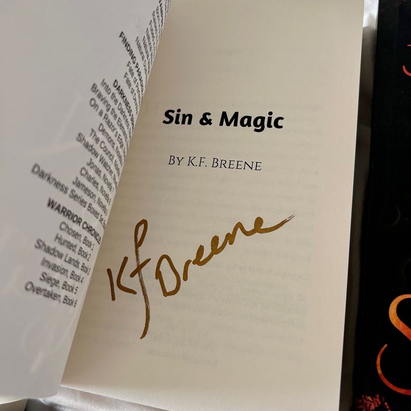 (ALL HAND SIGNED) Demigods of San Francisco Series (Sin & Chocolate; Sin & Magic; Sin & Salvation; Sin & Spirit; Sin & Lightning; Sin & Surrender)