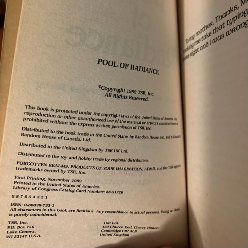 Vintage Forgotten Realms: Heroes of Phlan 1 & 2: Pool of Radiance, Pools of Darkness, 1989 First Edition First Printing