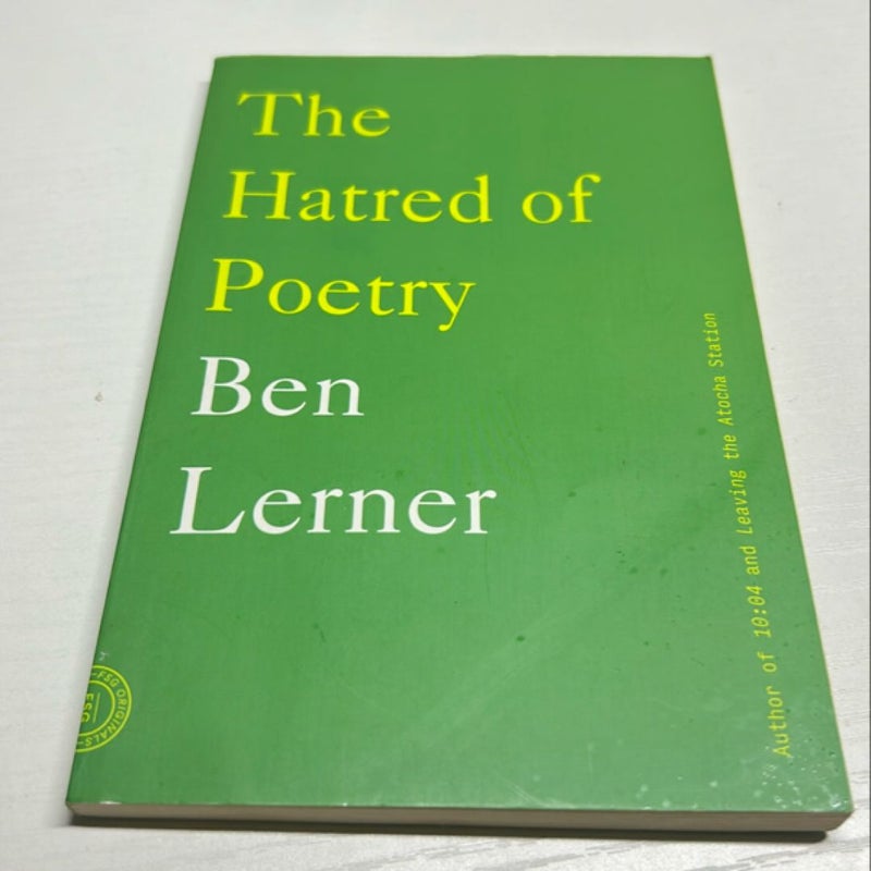 The Hatred of Poetry