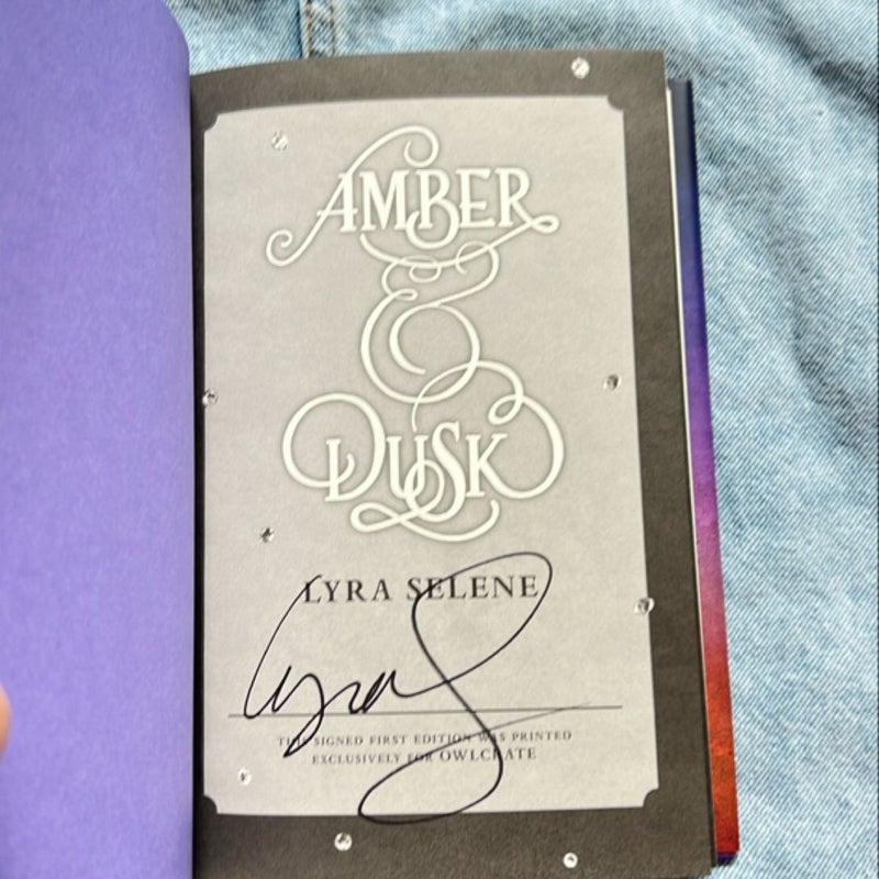 Amber and Dusk (signed)