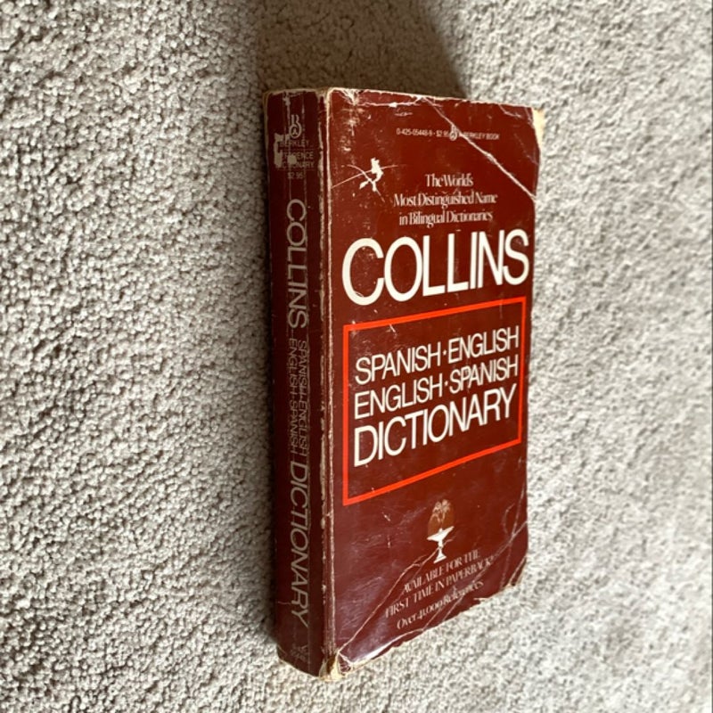 Collins Spanish-English  English-Spanish dictionary