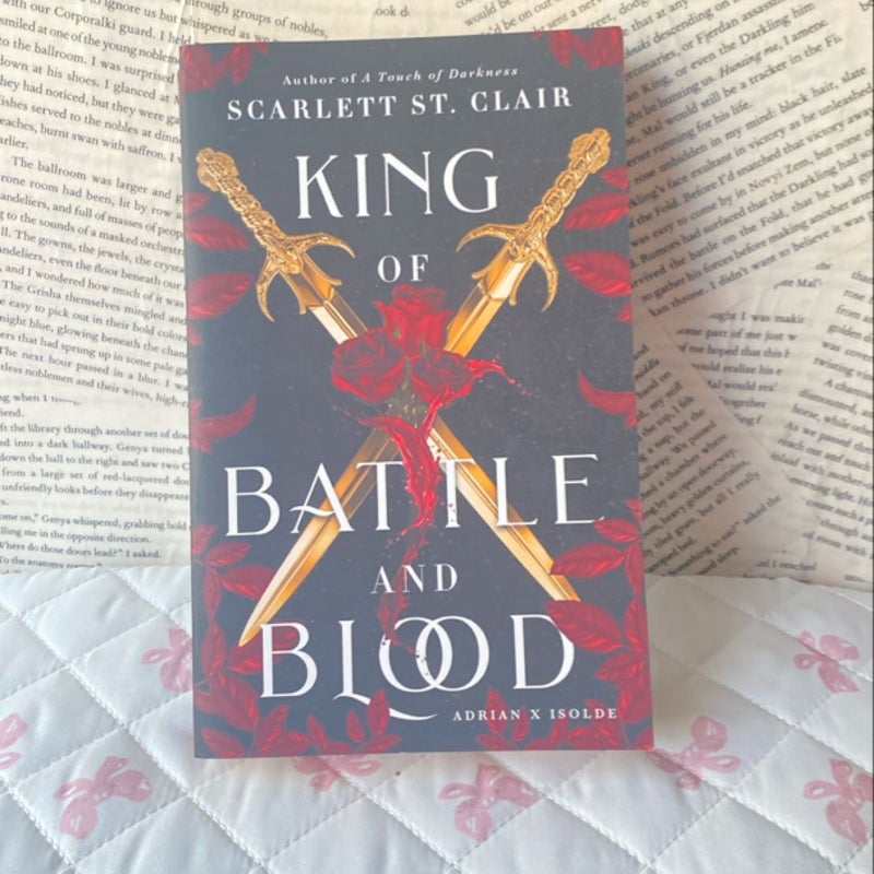 King of Battle and Blood + handmade bookmark