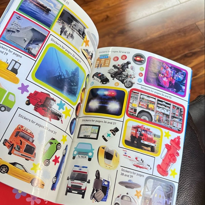 Things That Go Sticker Activity Book