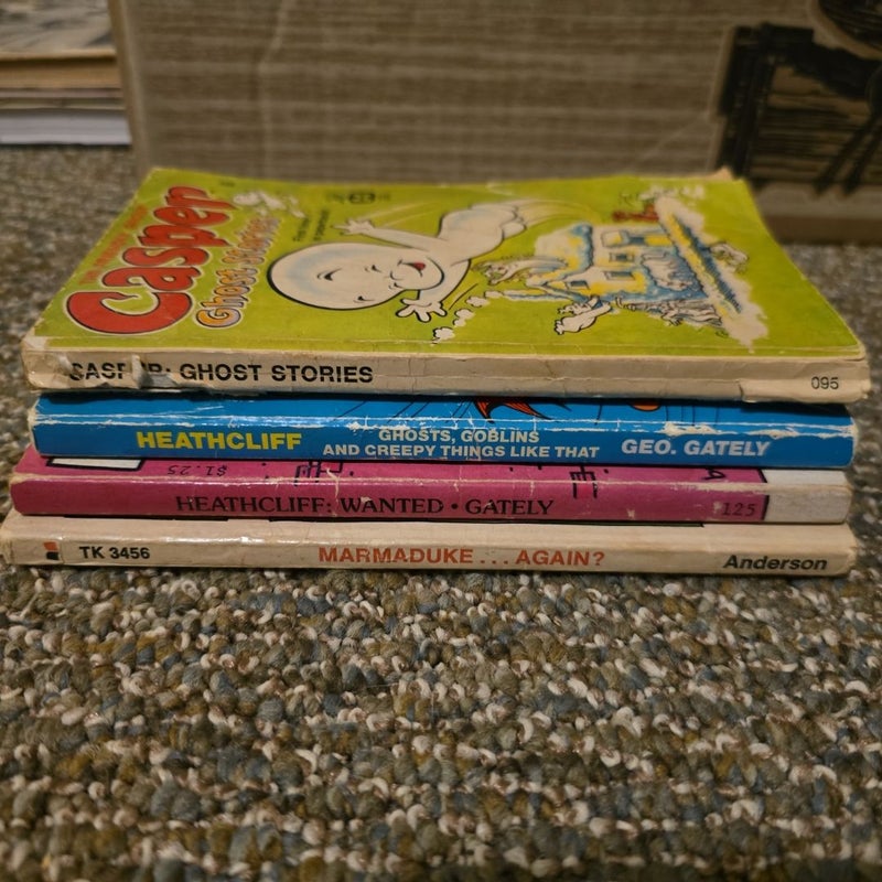 4 vintage comic books