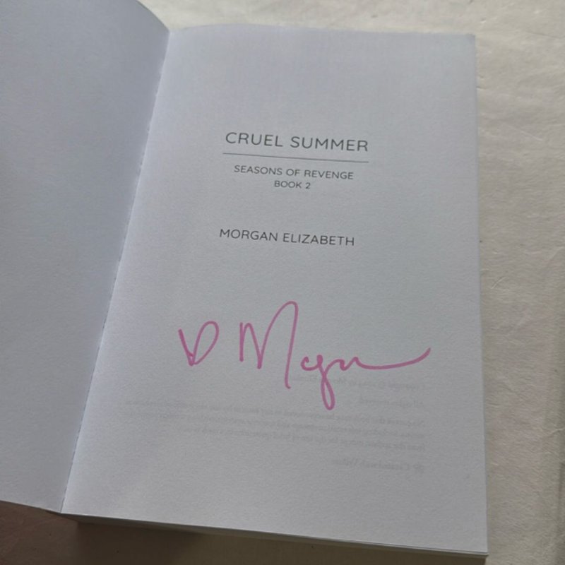 Cruel Summer - signed + swag