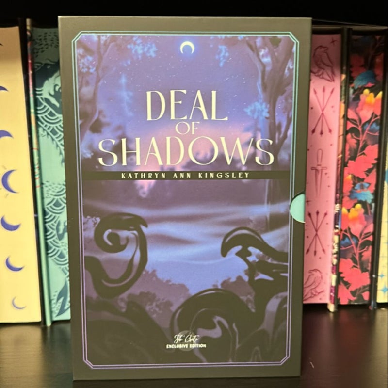 Deal of Shadows signed Fae Crate editions books 1-2