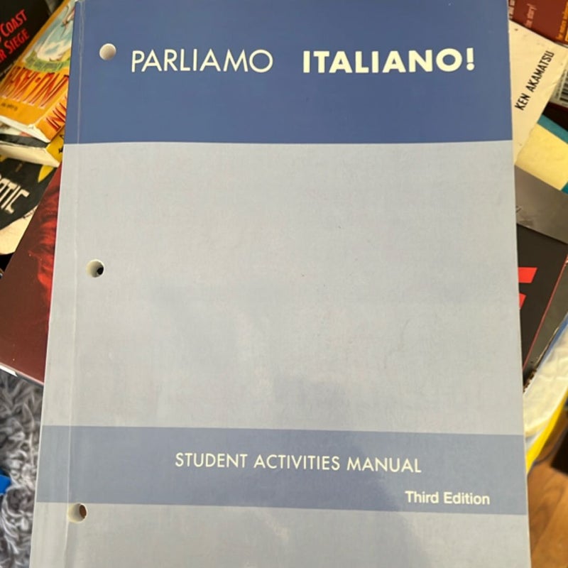 Parliamo Italiano! 3E Student Activity Manual