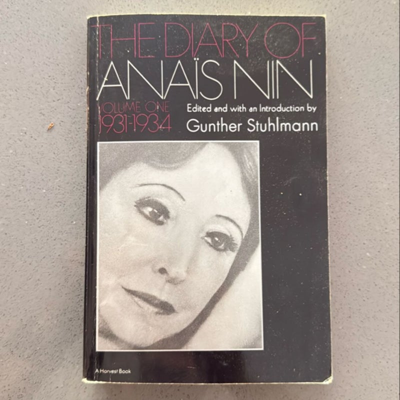 The Diary of Anais Nin Volume 1 1931-1934