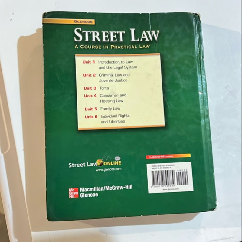 Street Law: a Course in Practical Law, Student Edition